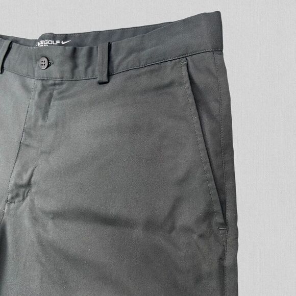 Nike Golf Shorts Men's 34 Black Chino‎ Tour Performance Dri-Fit Stretch Athletic - Picture 3 of 16